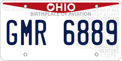 OH license plate GMR6889