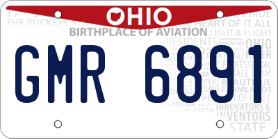 OH license plate GMR6891