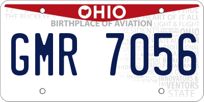 OH license plate GMR7056