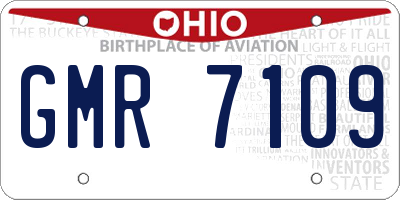 OH license plate GMR7109