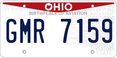 OH license plate GMR7159