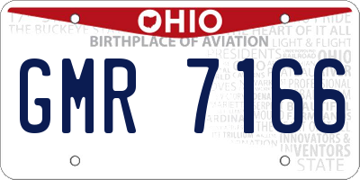 OH license plate GMR7166