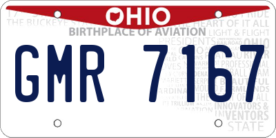OH license plate GMR7167