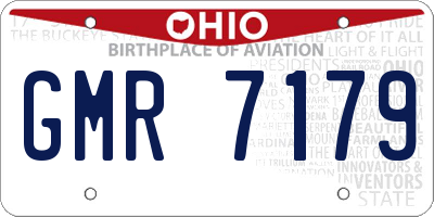 OH license plate GMR7179