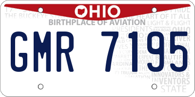 OH license plate GMR7195
