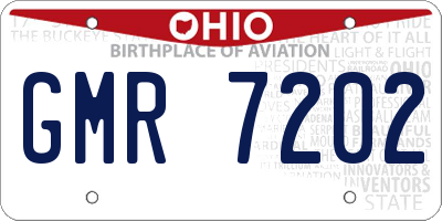 OH license plate GMR7202