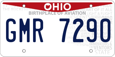 OH license plate GMR7290