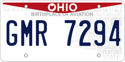 OH license plate GMR7294
