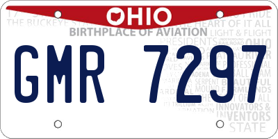 OH license plate GMR7297