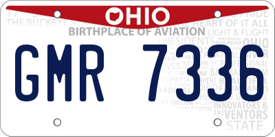 OH license plate GMR7336