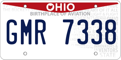 OH license plate GMR7338