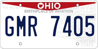 OH license plate GMR7405