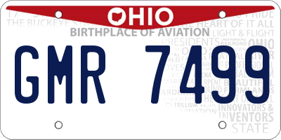 OH license plate GMR7499