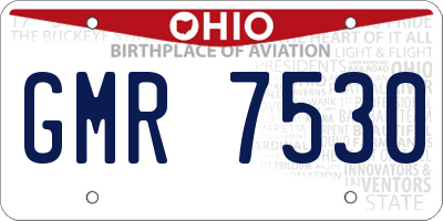 OH license plate GMR7530