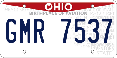 OH license plate GMR7537