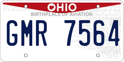 OH license plate GMR7564