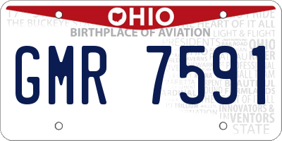 OH license plate GMR7591