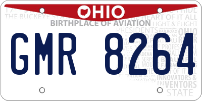 OH license plate GMR8264