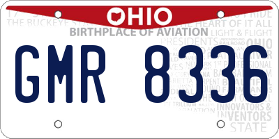 OH license plate GMR8336