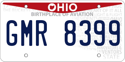 OH license plate GMR8399