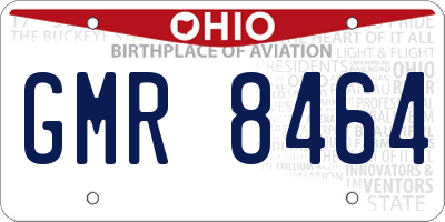 OH license plate GMR8464