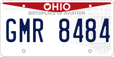 OH license plate GMR8484