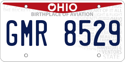 OH license plate GMR8529