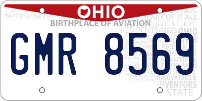 OH license plate GMR8569