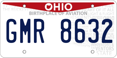 OH license plate GMR8632