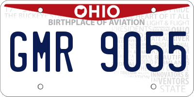 OH license plate GMR9055