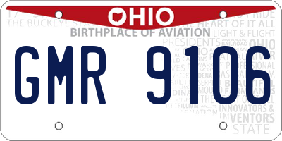 OH license plate GMR9106
