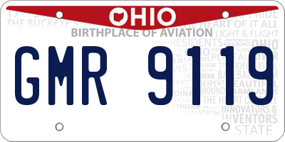 OH license plate GMR9119