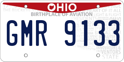 OH license plate GMR9133