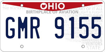 OH license plate GMR9155