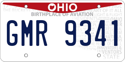 OH license plate GMR9341