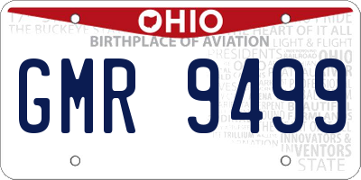 OH license plate GMR9499
