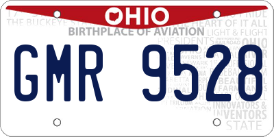 OH license plate GMR9528