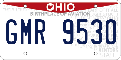 OH license plate GMR9530