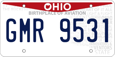 OH license plate GMR9531