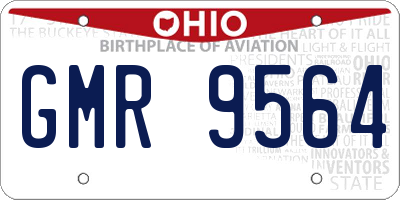 OH license plate GMR9564