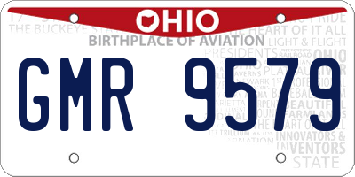 OH license plate GMR9579