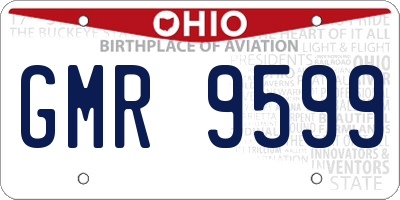 OH license plate GMR9599