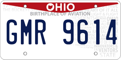 OH license plate GMR9614