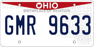 OH license plate GMR9633