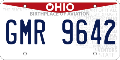 OH license plate GMR9642