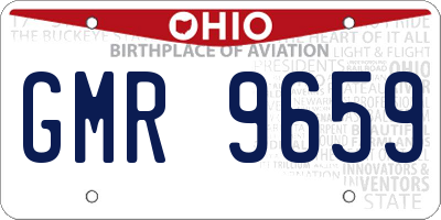 OH license plate GMR9659
