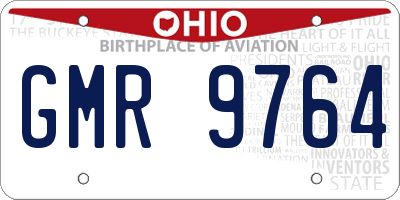 OH license plate GMR9764