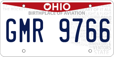 OH license plate GMR9766