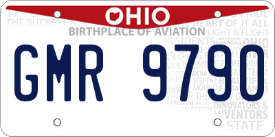 OH license plate GMR9790