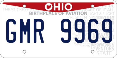 OH license plate GMR9969